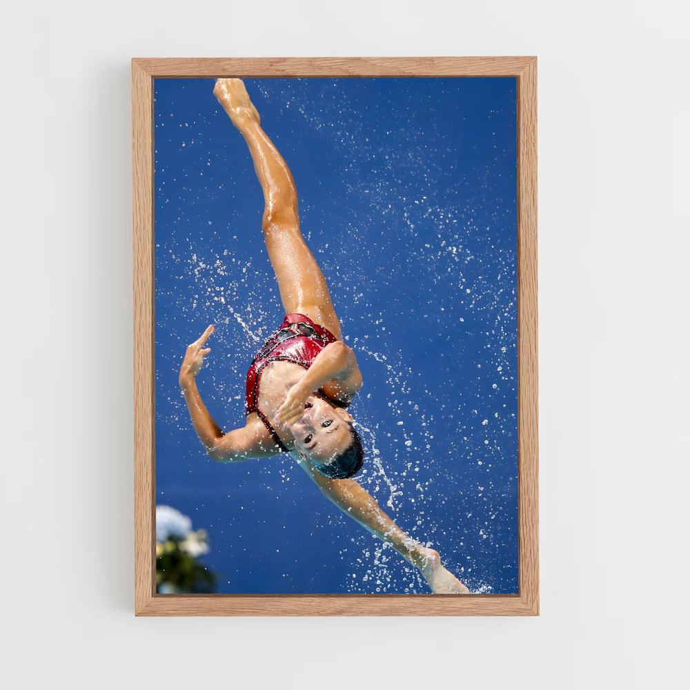 Poster Plongée Artistique – affiche Natation synchronisée (vue 4)